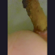 A plump girl records herself from a behind the ass perspective as she takes a shit in 3 scenes with some pissing. A couple of the scenes are a little off-center. Presented in 720P vertical HD format. Over 5.5 minutes.